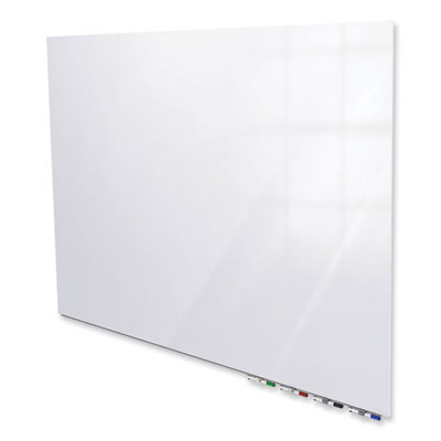 Ghent Aria Low Profile Magnetic Glass Whiteboard, 4'H x 10'W, Horizontal, White